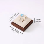 présentoir bagues velours blanc vert gris marron clips classique rangement portable commercial