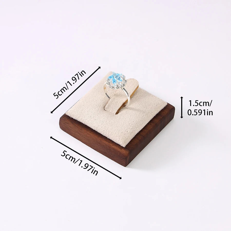 présentoir bagues velours blanc vert gris marron clips classique rangement portable commercial