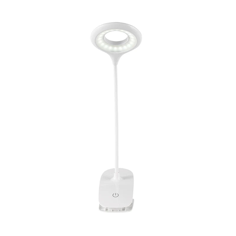 lampe moderne led pinces charge batterie lithium tactile blanc flexible