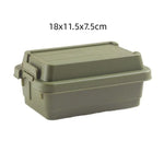 boîtes rangement camping beige vert noir pots conservation couvercle poignées durable respectueux environnement pratique