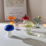 vase fleurs verre transparent moderne noir bleu vert orange rouge blanc