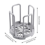 organisateur vaisselle assiettes bols gris blanc moderne rétractable rangement cuisine égouttoir tasses