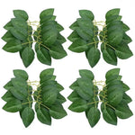 feuilles vertes artificielles soie décoration fleurs mariage intérieur extérieur branches plantes naturelles
