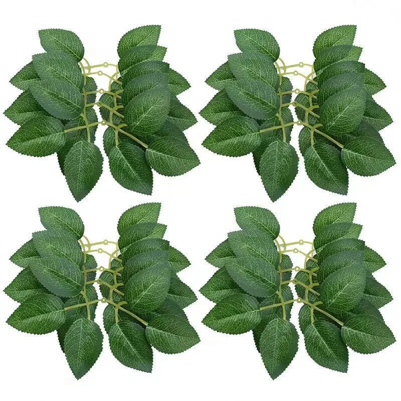 feuilles vertes artificielles soie décoration fleurs mariage intérieur extérieur branches plantes naturelles