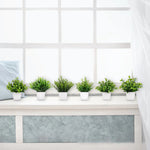 plantes artificielles vertes moderne pot blanc extérieur décoration chambre feuilles régulières exposant
