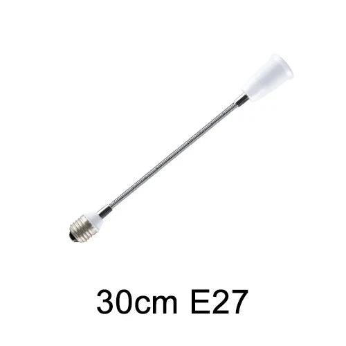 adaptateur culot E27 flexible blanc moderne 6cm 9cm 15cm 20cm 30cm 35cm 60cm