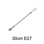 adaptateur culot E27 flexible blanc moderne 6cm 9cm 15cm 20cm 30cm 35cm 60cm