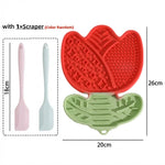 bol alimentaire animal moderne forme tulipe silicone antidéglutition antichoque