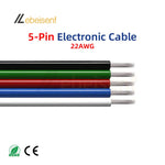 câbles électrique couleur multiple 22AWG 5m 10m led rgb cct diy cuisine éclairage