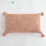housses coussins carreaux beige blanc rustique 30x50cm 45x45cm décor canapé lit chaise voiture