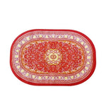 tapis table rouge rose vert bleuclair bleufoncé floral géométrique classique traditionnel