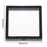 cadre photo transparent contemporain clips noir fleurs séchées boîte rangement bijoux décoration maison 30cm