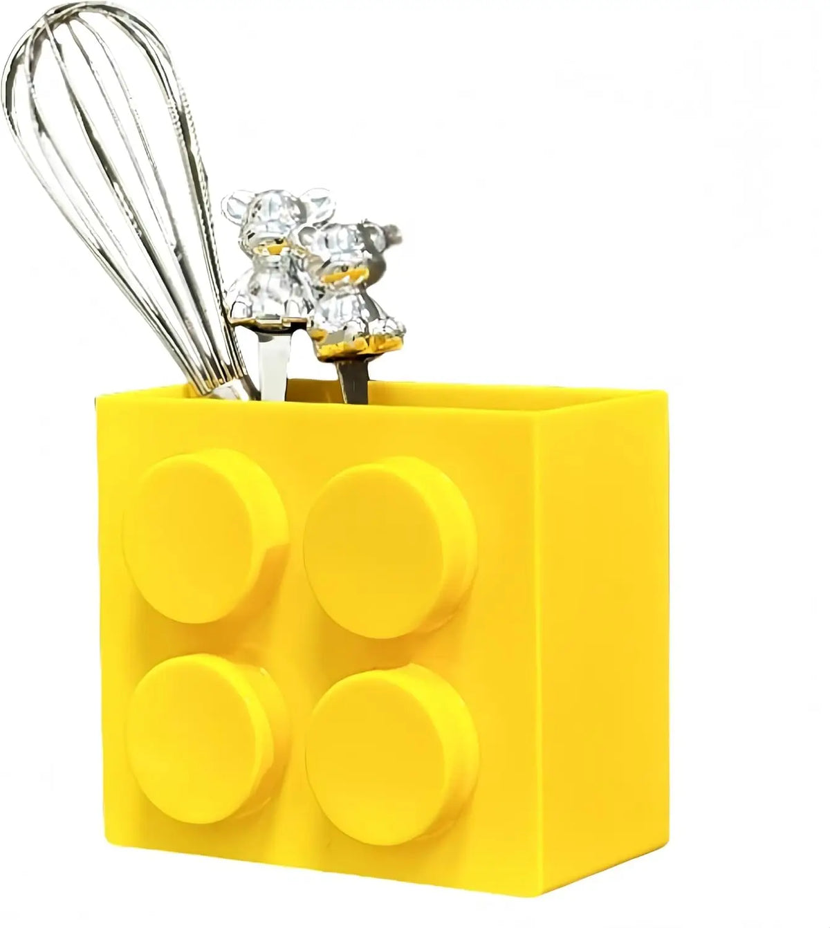 boîte rangement aimants murale cuillères boutons lego rouge bleu moderne ludique respectueux environnement