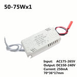 pilote led driver adhésif câble blanc noir 250ma 2540w 5075w 220v moderne fonctionnel