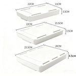boîte rangement tiroir adhésive blanche moderne organisateur imperméable plastique