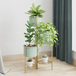 étagère plantes moderne or fer niveaux pots différents ajourées minimaliste