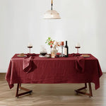nappe table imperméable polyester usage extérieur mariage fête noël vert olive rouge bordeaux