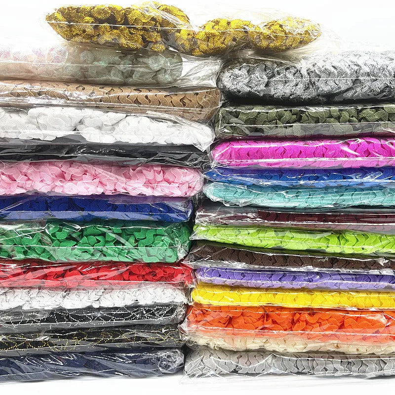 ruban polyester multicolore rayures ondulées décoration fête bricolage artisanat couture ruban décoratif moderne