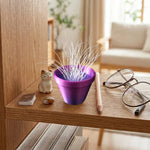 collecteur poils moustaches animaux compagnie pot fleurs support chat décoration collection moderne perforé