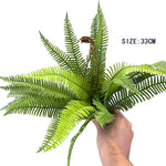 plantes artificielles fougère herbe perse accessoires muraux décoration moderne extérieur intérieur vert brun minimalistes
