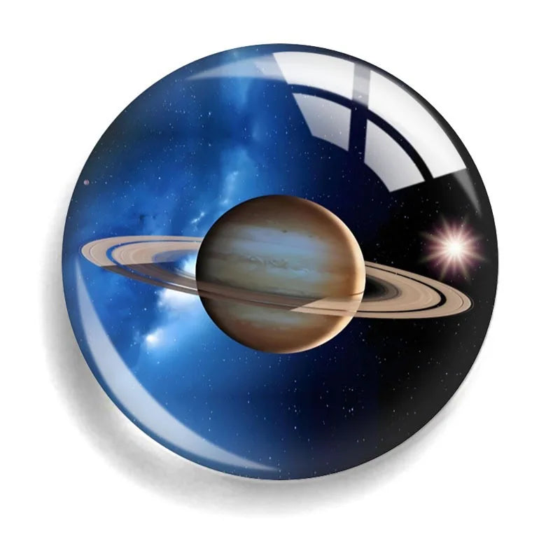 aimants réfrigérateur verre planètes galaxies nébuleuses adhésifs forts décoration moderne
