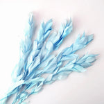 plumes artificielles feuilles séchées rose bleu blanc moderne décoration intérieure anniversaire baby shower
