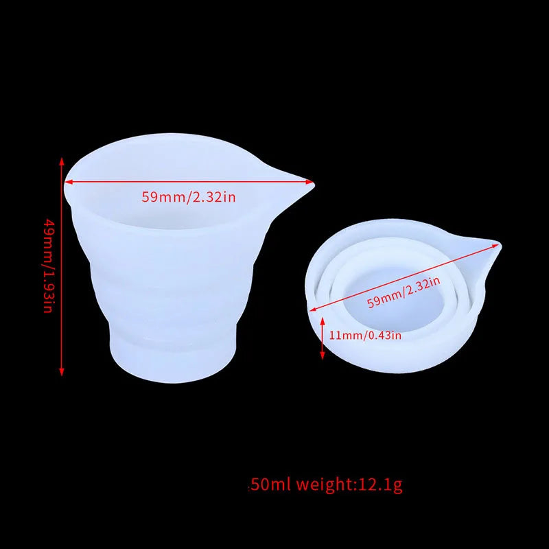 moule silicone géométrique moderne vase blanc minimaliste 100ml 250ml 500ml 50ml