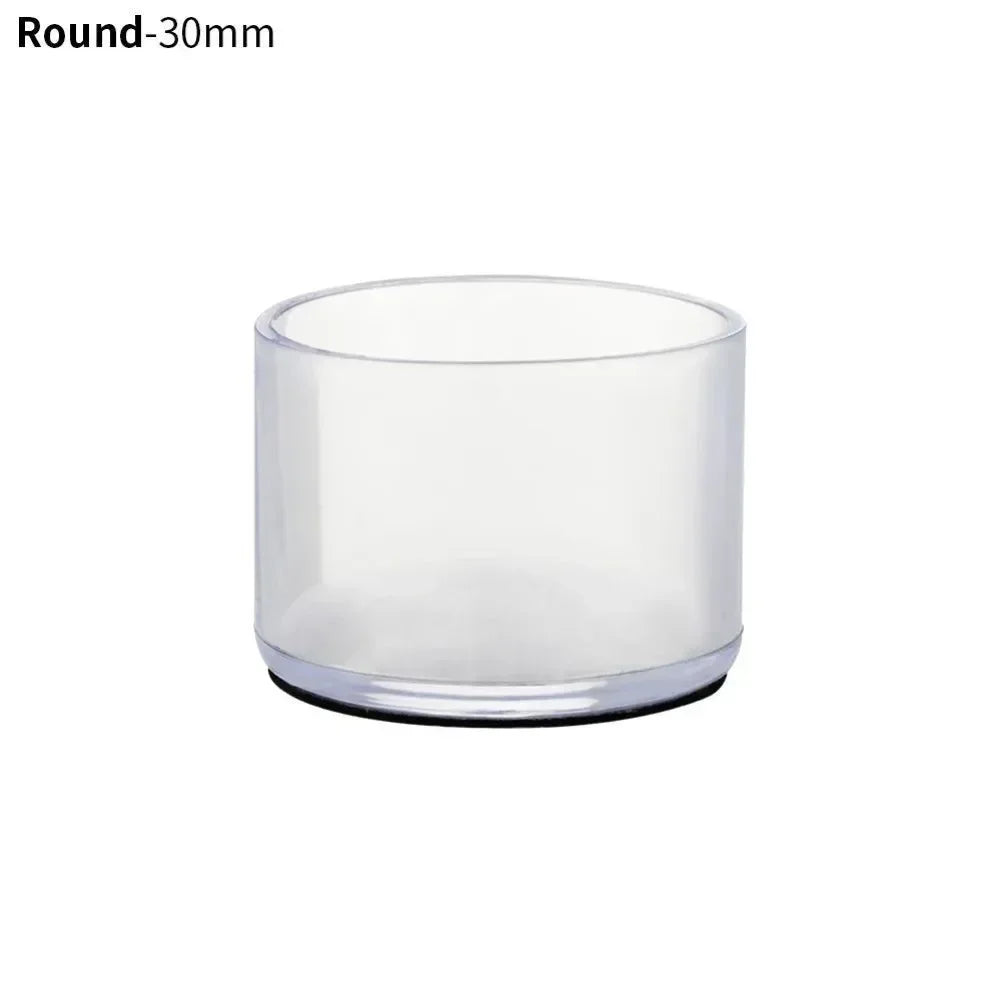 cache pieds chaise transparent adhésif moderne 16mm 19mm 22mm 25mm 30mm