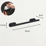accessoire salle bain adhésif noir moderne porte rouleau papier toilette napkin holder suspension serviettes