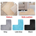 tapis bain doux moderne beige sapphire blue coffee grey lake blue mousse mémoire forme