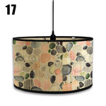 abat jour vintage bambou imprimé floral boho chic décoration maison art déco
