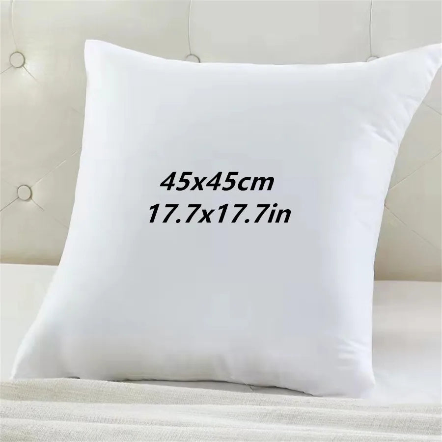 coussin carré blanc texture lisse moderne 45x45cm amovible lavable santé