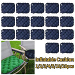 coussin gonflable tufté moderne vert bleu marine gris anti escarres portable camping