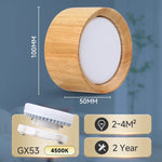 Downlight led moderne noir blanc surface flux lumineux 249 2000 vissant aluminium