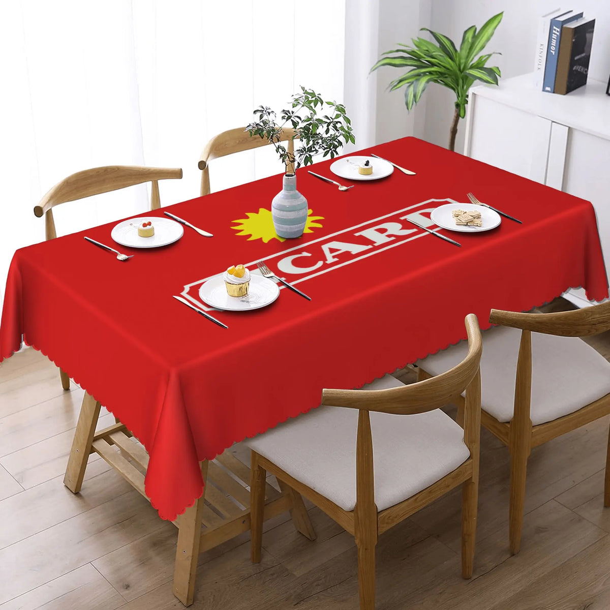 nappe table bleu marine logo ricard moderne imperméable résistance taches 66x183cm
