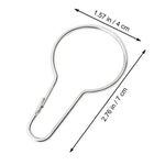 boucles rideau moderne argenté sans motif opaques 20 pièces métal gourde shape