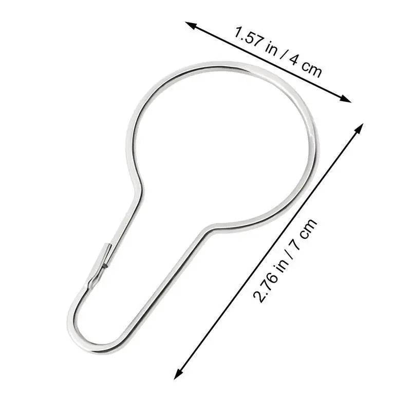 boucles rideau moderne argenté sans motif opaques 20 pièces métal gourde shape