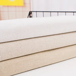 tissu brocart teint beige blanc rustique bohème semi transparent rideaux bricolage decorationOpaque