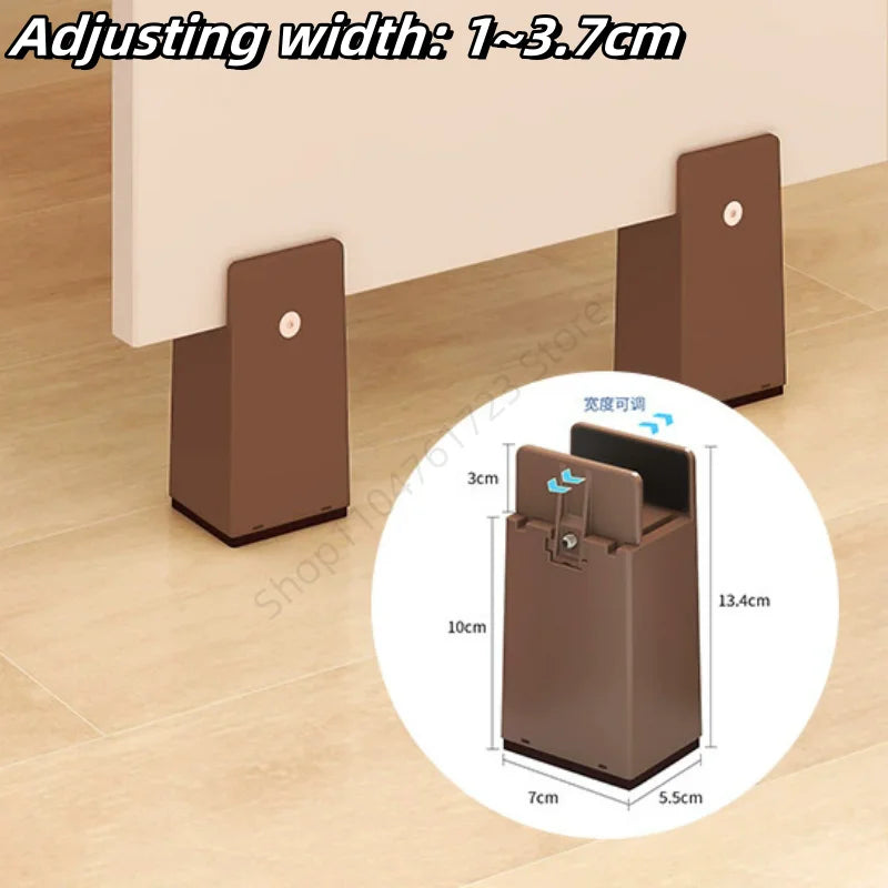 pieds meubles marron noir vis plastique moderne fixation antidérapants rechargeables
