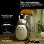 veilleuse table led totoro gris moderne rechargeable usb enfant chambre decor