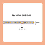 ruban led adhésif 24v 3000k 4000k 6000k 120led 180led 240led moderne chambre