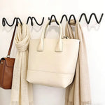 porte sacs mural moderne argent vert gris beige noir blanc uni
