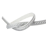 ruban décoratif auto adhésif moderne noir blanc or argent rayures dorées 1cm large 0,6cm