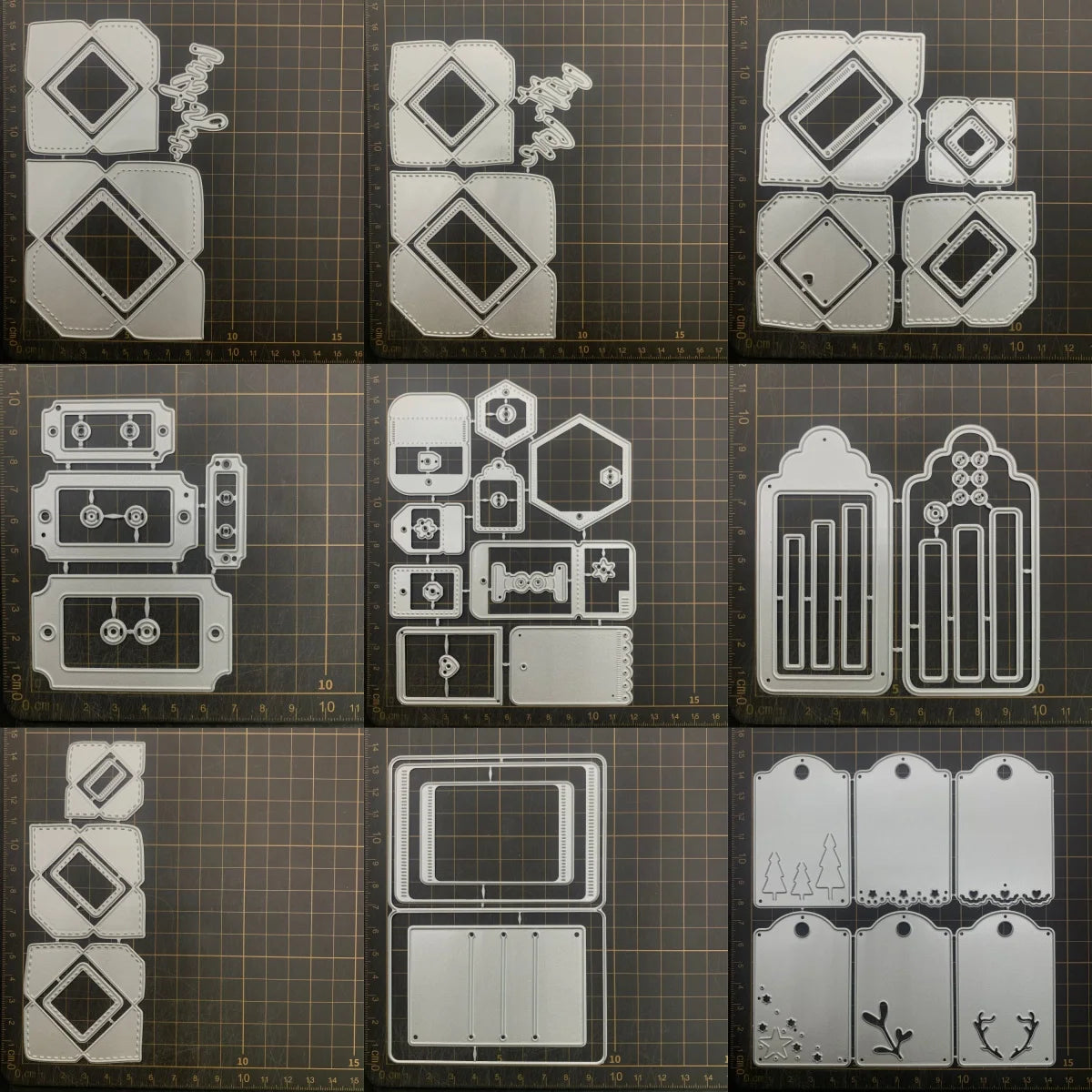 étiquettes scrapbooking blancs motifs floraux rectangles dentelées diy papier cartonné
