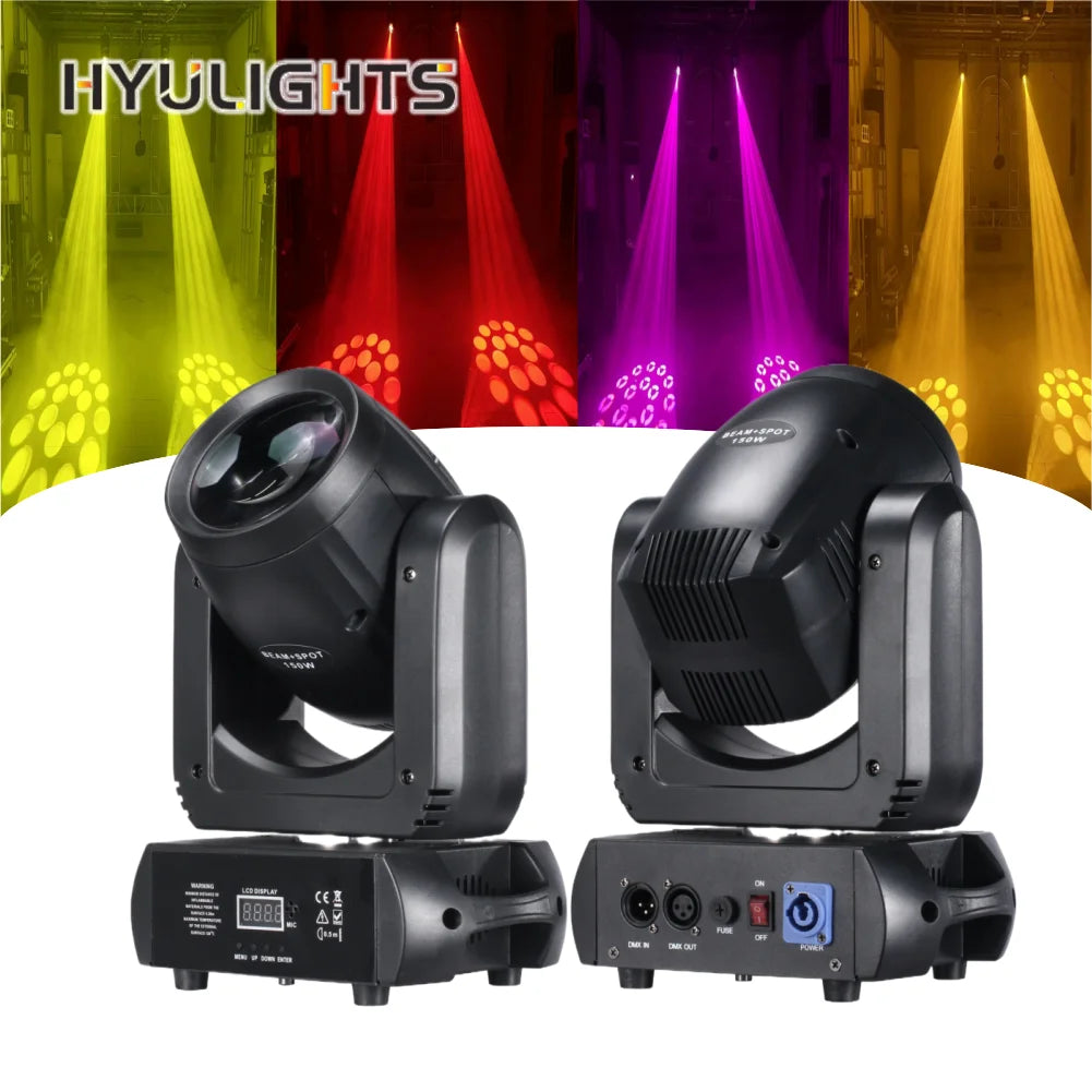 projecteur led spot mobile 150w gobo pan tilt scène dj moderne