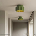 lampe moderne résine rouge vert rayures opaques chambre couloir salon