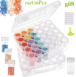 boîtes rangement transparentes pots ronds stockage diy accessoires broches graines vis fixations artisans