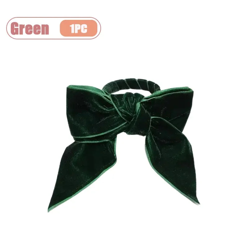 noeud serviette velours rouge vert adhésif festif élégant table décoration dîner vacances festive