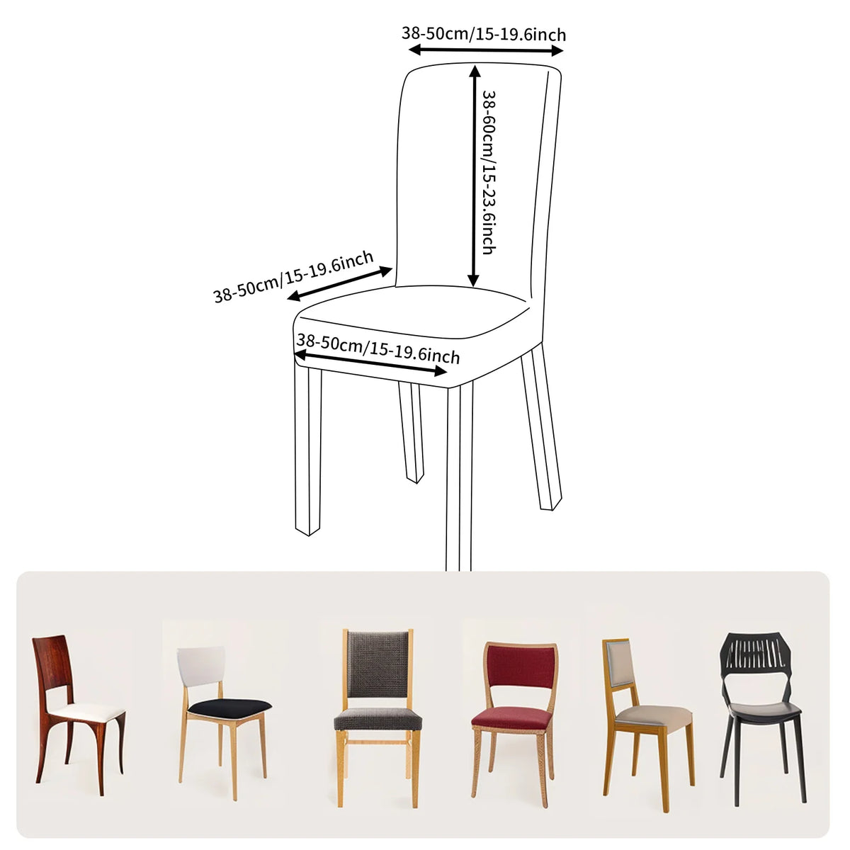 housses chaise gris uni adhésives modernes banquet mariage 4pc 8pc