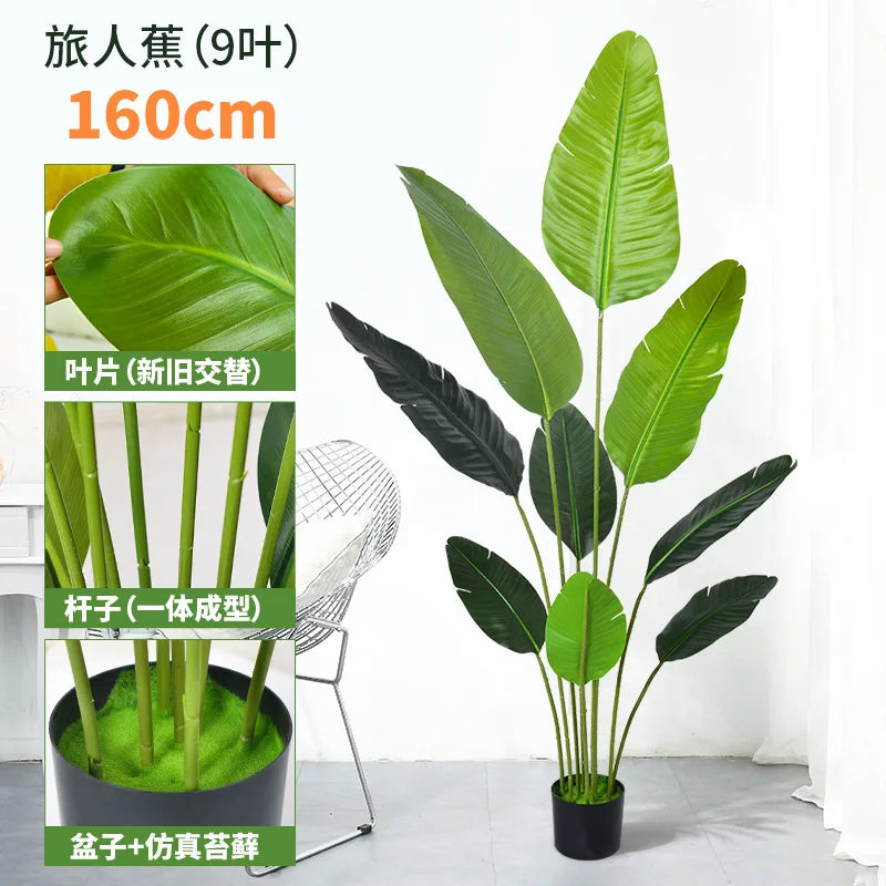 plantes artificielles feuilles palmier vertes modernes décoration extérieure pot grande taille